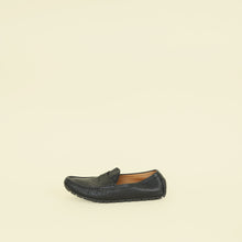Gucci Black Microguccissima Mens Driver Loafers 39