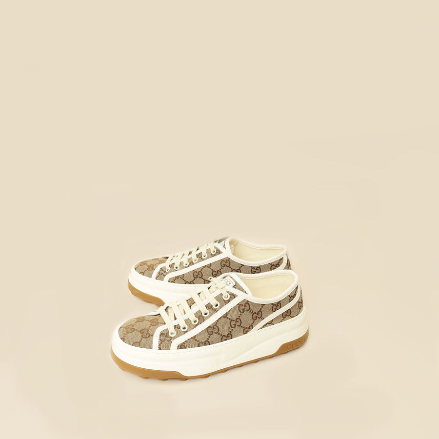 Gucci Ebony GG 1977 Tennis Treck Sneaker 39