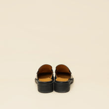 Gucci Black Interlocking G Leather Mules 39