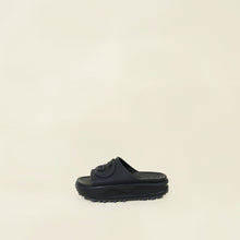 Gucci Black GG Oversize Slide Sandal 39
