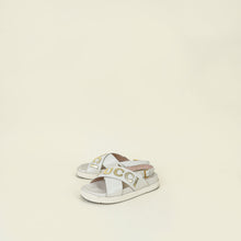 Gucci Bicolor Logo Crossover Sandal 40.5