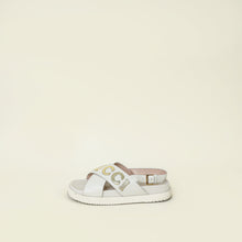 Gucci Bicolor Logo Crossover Sandal 40.5