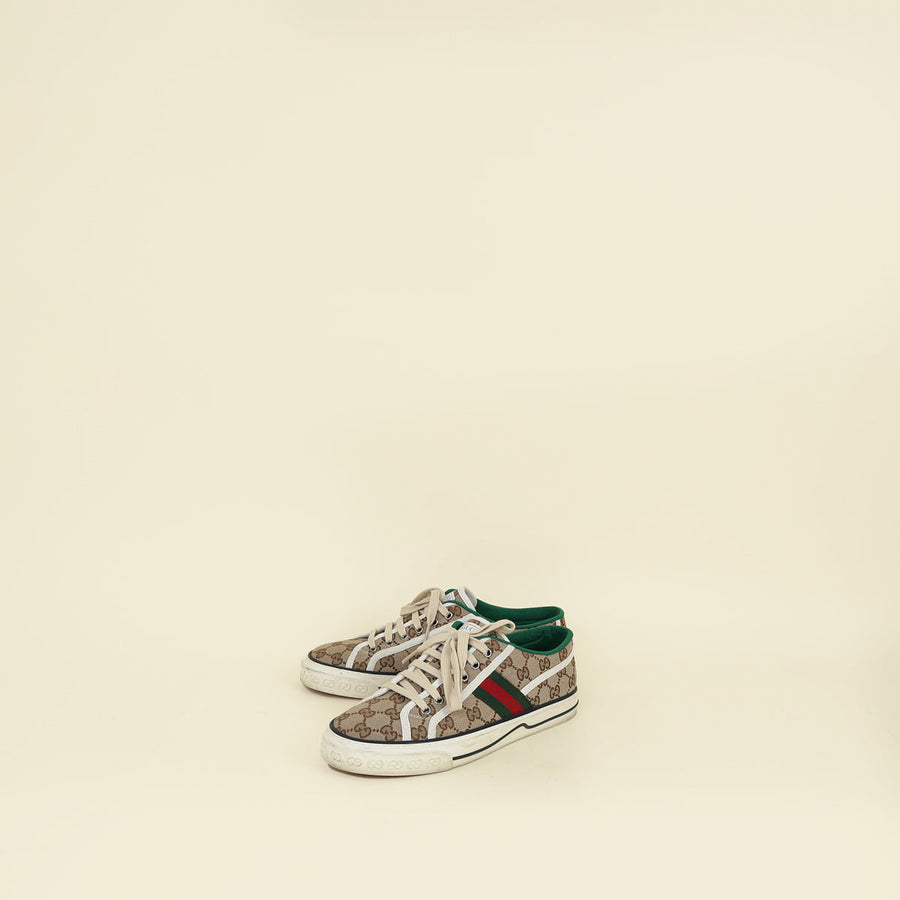 Gucci Beige Ebony GG Tennis 1977 Sneaker 7