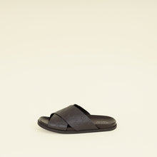 Gucci Chocolate Guccissima Mens Slide Sandal With Criss Cross 8
