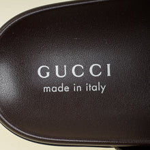 Gucci Chocolate Guccissima Mens Slide Sandal With Criss Cross 8
