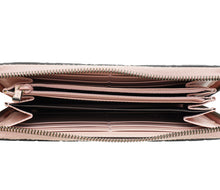 Gucci Pink Guccissima Crystal Cat Zippy Wallet