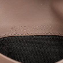 Gucci Dusty Pink GG Embossed Bow Card Case Wallet