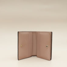Gucci Dusty Pink GG Embossed Bow Card Case Wallet