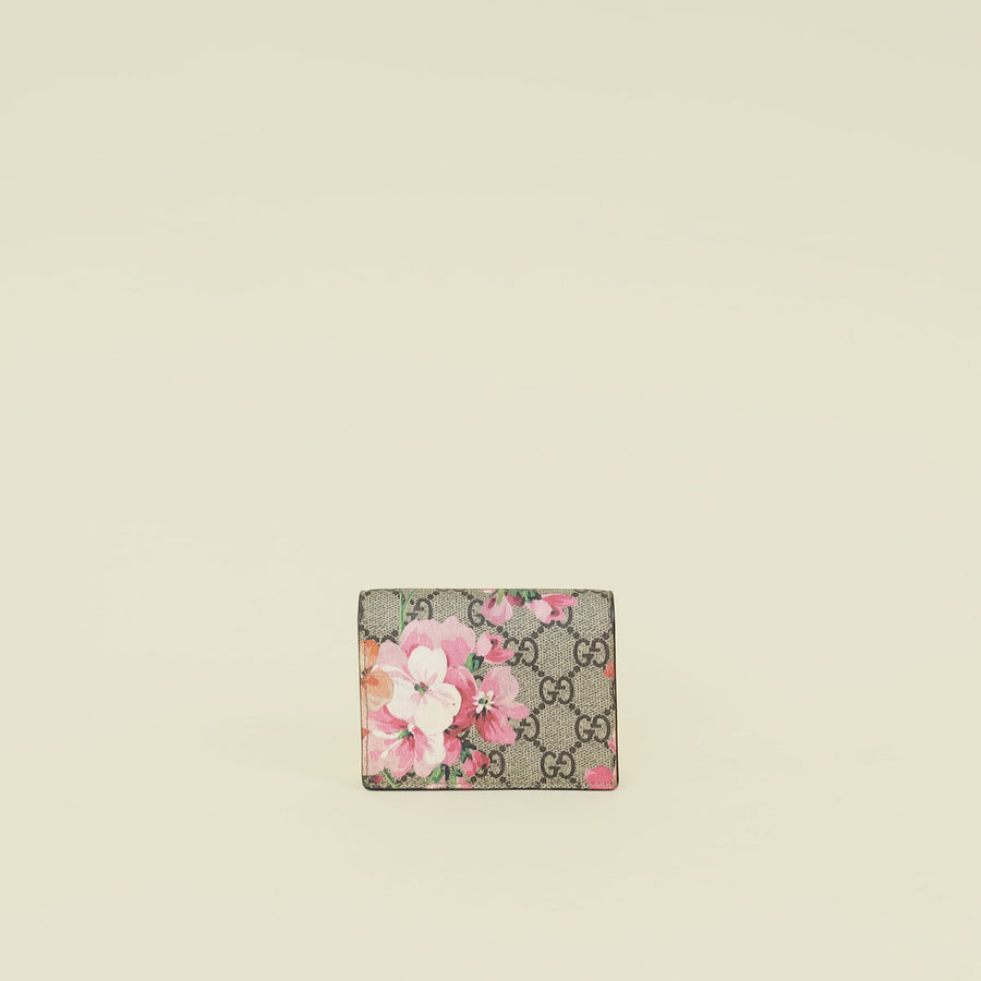 Gucci Tricolor Blooms Print Card Case Wallet