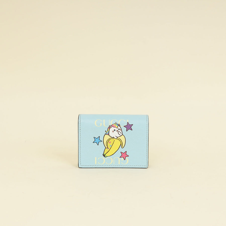 Gucci Light Blue x Bananya BNF Card Case Wallet