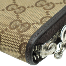 Gucci Ebony GG Zip Around Wallet