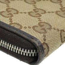 Gucci Ebony GG Zip Around Wallet