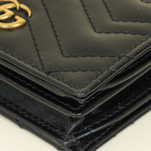 Gucci Black GG Marmont Card Case Wallet
