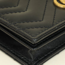 Gucci Black GG Marmont Card Case Wallet
