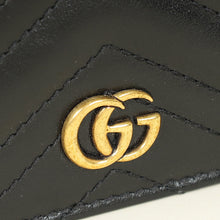 Gucci Black GG Marmont Card Case Wallet