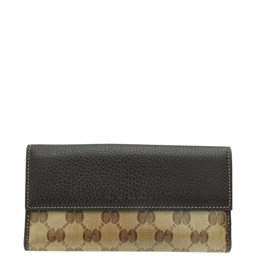 Gucci Bicolor GG French Wallet