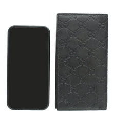Gucci Black Guccissima Bifold Long Wallet