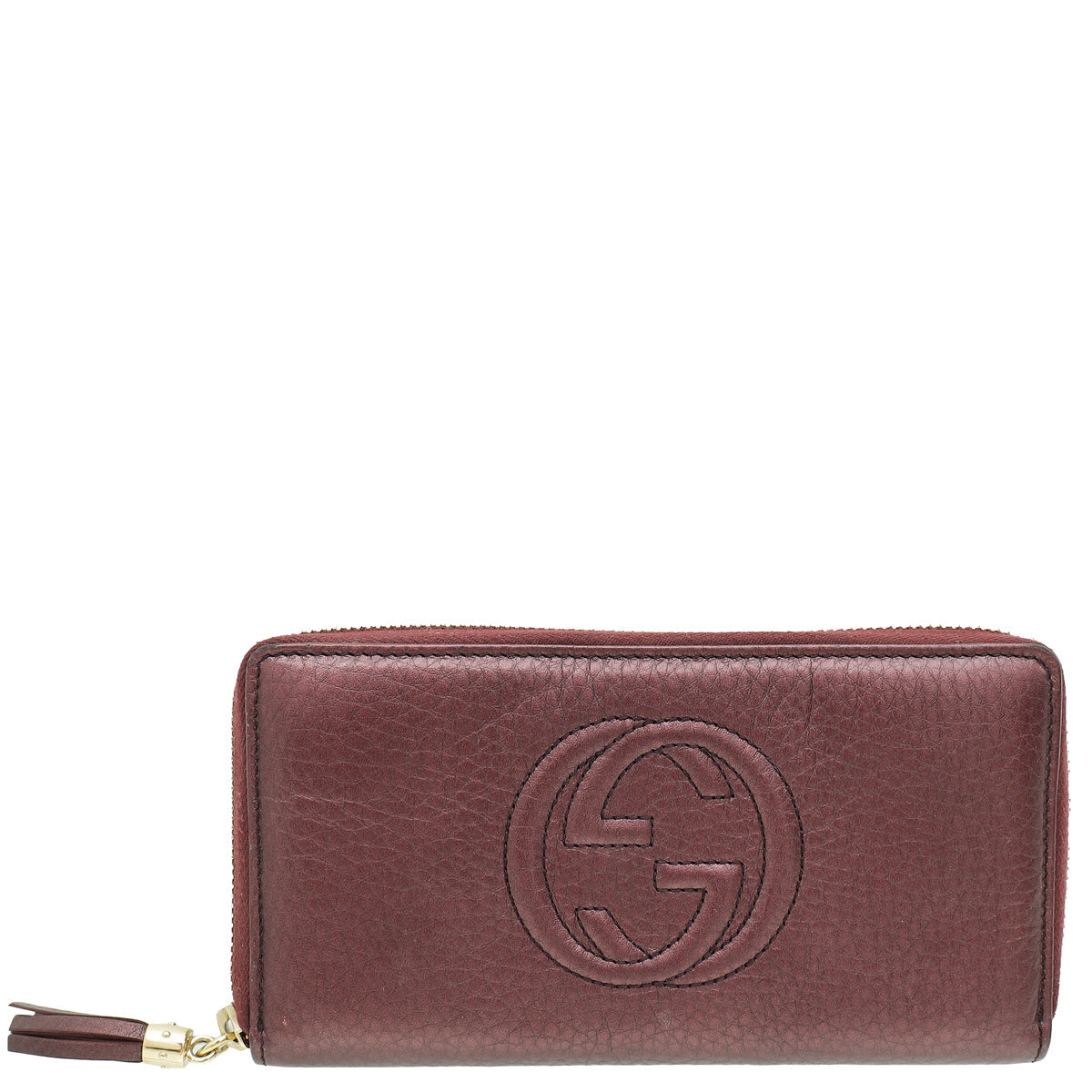 Gucci Violet Soho Zip Around Wallet