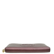 Gucci Violet Soho Zip Around Wallet
