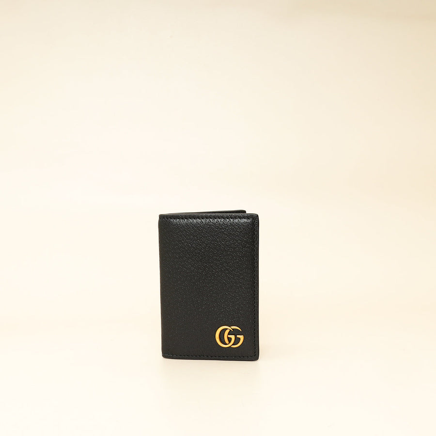 Gucci Black GG Marmont Card Case