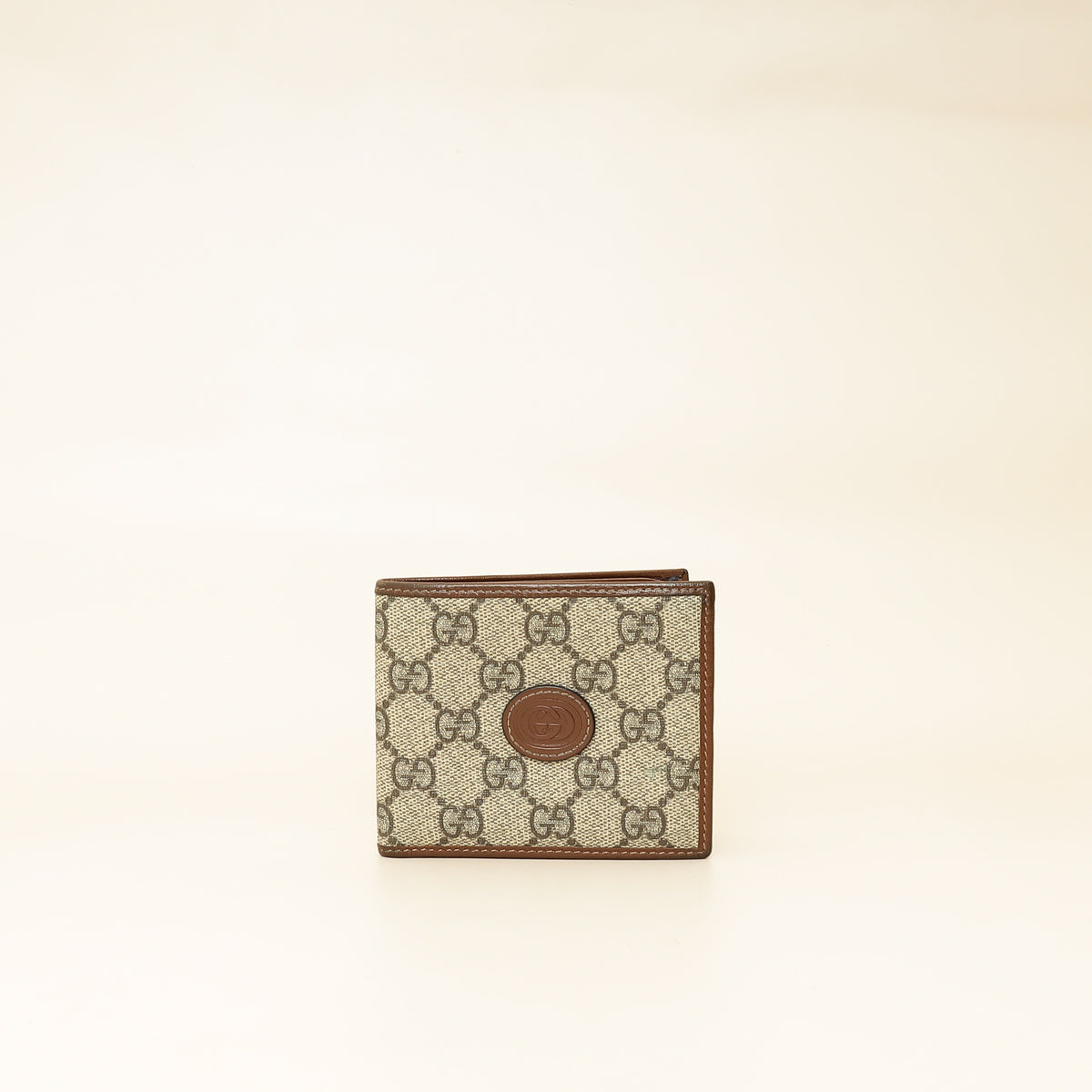 Gucci Bicolor GG Supreme Interlocking G Bi-Fold Wallet