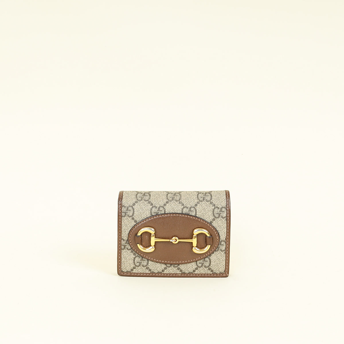 Gucci Bicolor GG Supreme Horsebit 1955 Card Case Wallet
