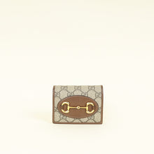 Gucci Bicolor GG Supreme Horsebit 1955 Card Case Wallet