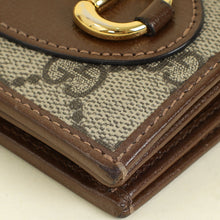 Gucci Bicolor GG Supreme Horsebit 1955 Card Case Wallet