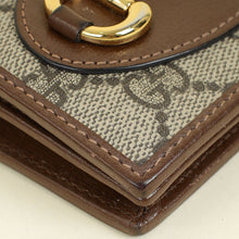 Gucci Bicolor GG Supreme Horsebit 1955 Card Case Wallet
