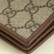 Gucci Bicolor GG Supreme Horsebit 1955 Card Case Wallet