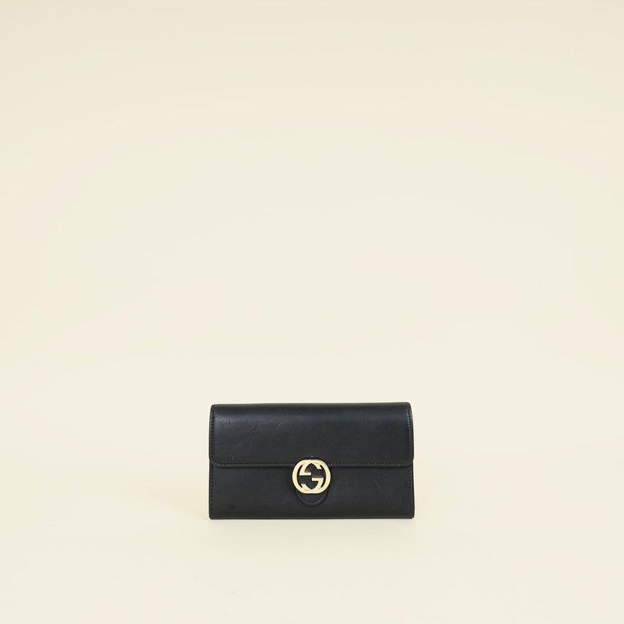 Gucci Black Interlocking G Wallet