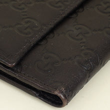 Gucci Chocolate GG Guccissima Continental Flap Wallet