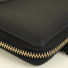Gucci Black Interlocking G Soho Zip Wallet