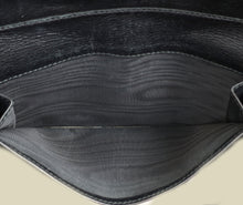 Gucci Black Guccissima French Wallet