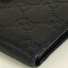 Gucci Black Guccissima French Wallet