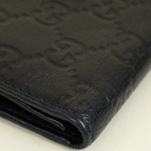 Gucci Black Guccissima French Wallet