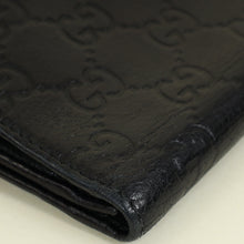 Gucci Black Guccissima French Wallet