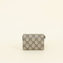 Gucci Ebony GG Supreme Dionysus Mini Wallet On Strap