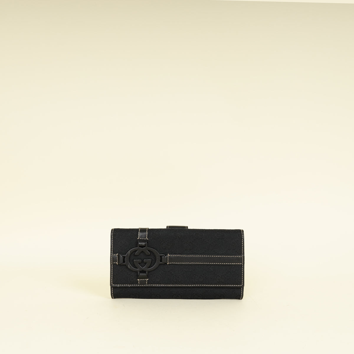 Gucci Black GG Royal Continental Wallet