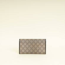 GUCCI Bicolor GG Supreme Continental Wallet