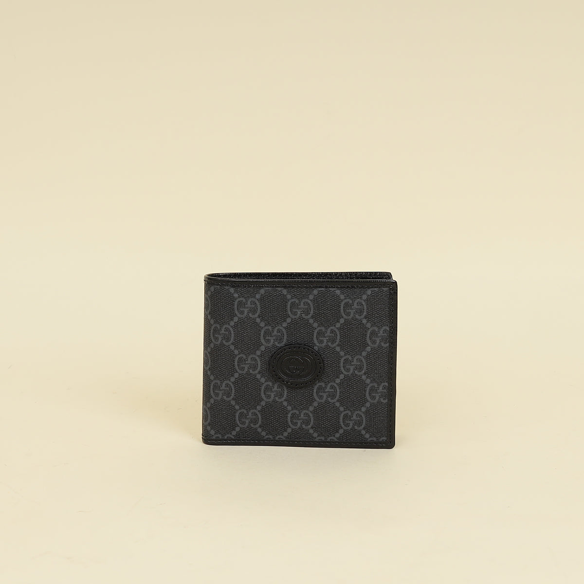 Gucci Black GG Supreme Bifold Wallet