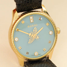 Gucci Gold PVD Stainless Steel G-Timeless Bee Logo 29mm Quartz Watch