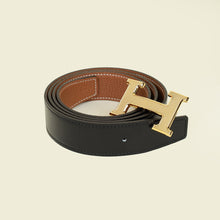 Hermes Bicolor H Guillochee Buckle & Reversible Belt