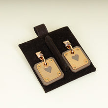 Hermes Etoupe As de Coeur Earrings