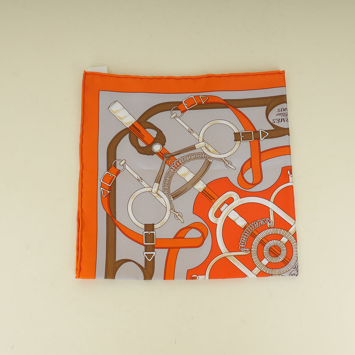 Hermes Bicolor Gavroche Twill Scarf