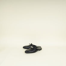 Hermes Noir OZ Mules 40