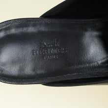 Hermes Noir OZ Mules 40