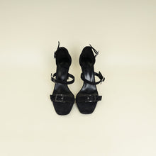 Hermes Noir Liv 90 Sandal 38