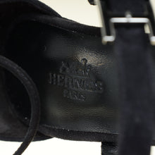 Hermes Noir Liv 90 Sandal 38