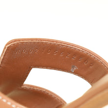 Hermes Gold Oran Sandal 35
